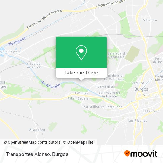 Transportes Alonso map