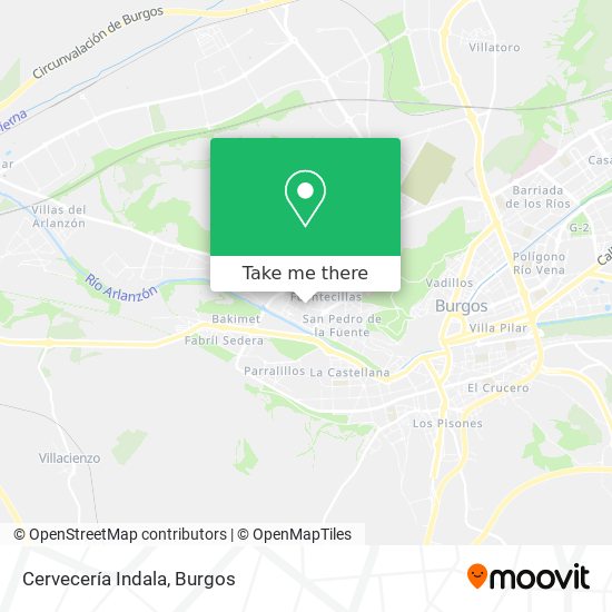 mapa Cervecería Indala