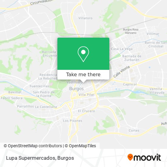 Lupa Supermercados map