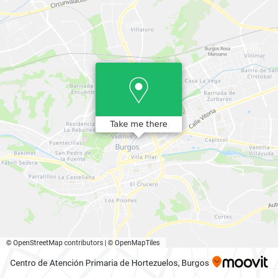mapa Centro de Atención Primaria de Hortezuelos