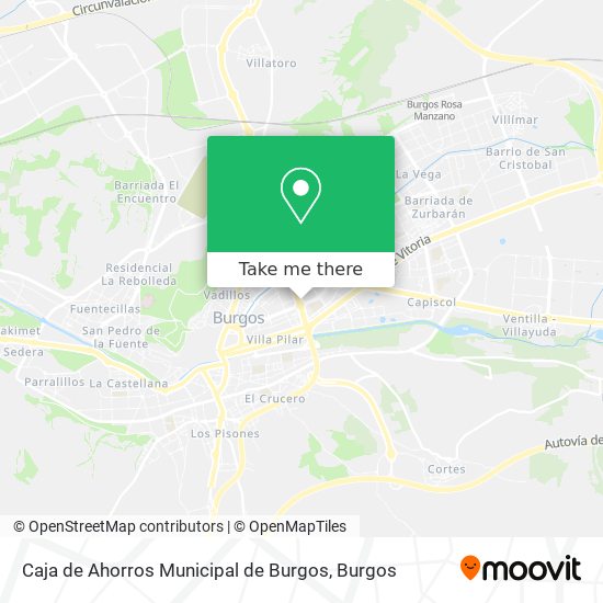 Caja de Ahorros Municipal de Burgos map