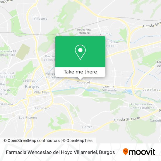 Farmacia Wenceslao del Hoyo Villameriel map