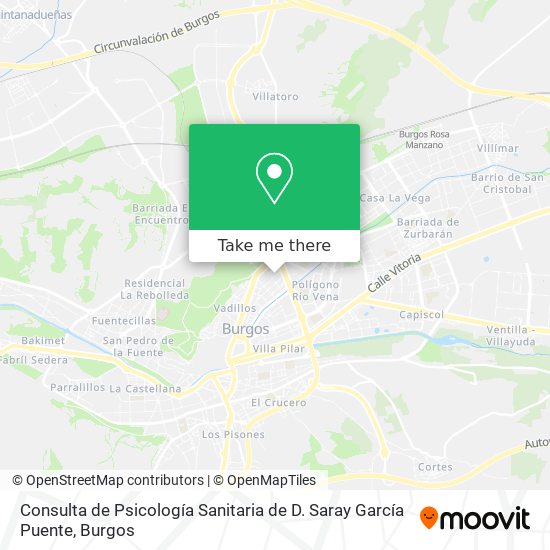 mapa Consulta de Psicología Sanitaria de D. Saray García Puente