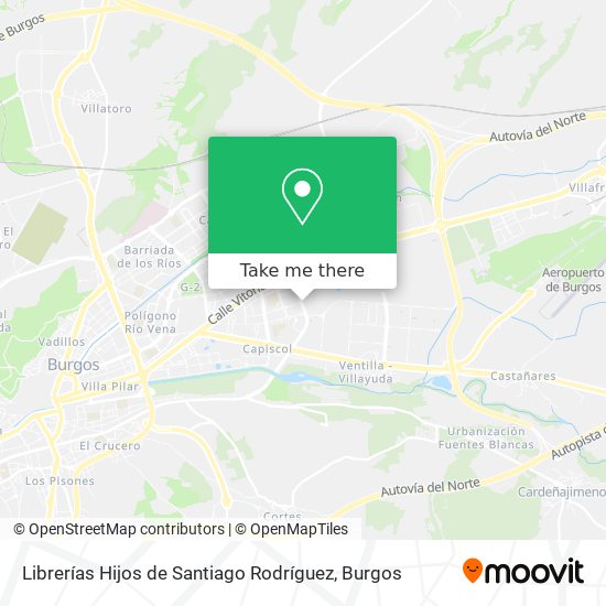 mapa Librerías Hijos de Santiago Rodríguez