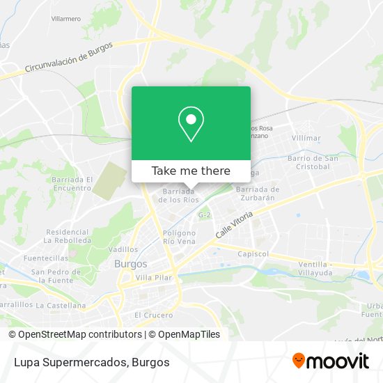 Lupa Supermercados map