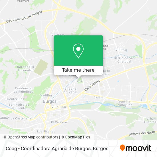 mapa Coag - Coordinadora Agraria de Burgos