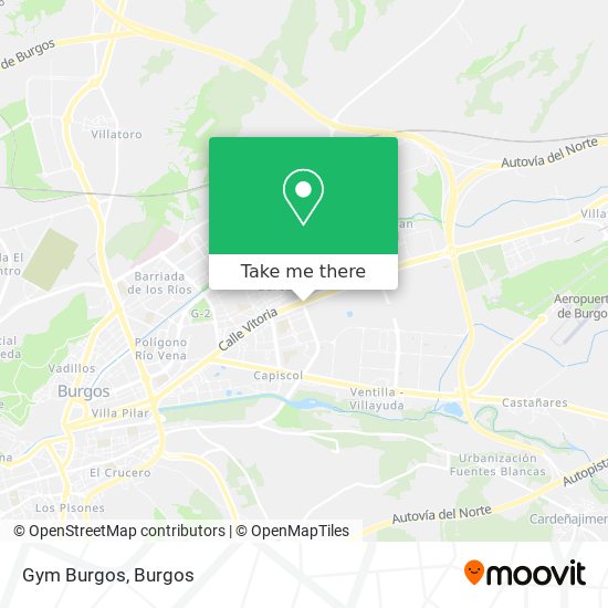 Gym Burgos map