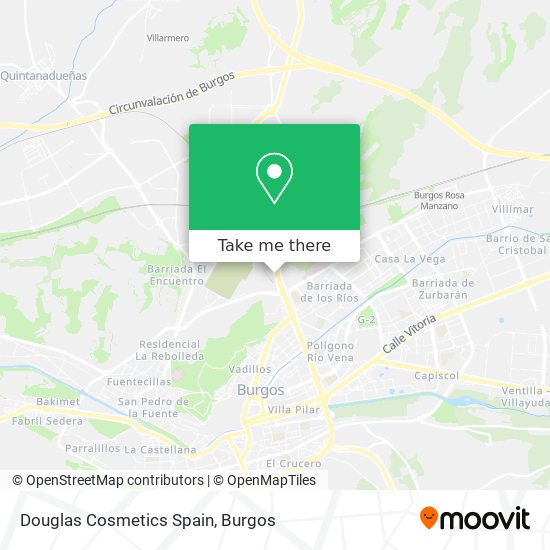 Douglas Cosmetics Spain map