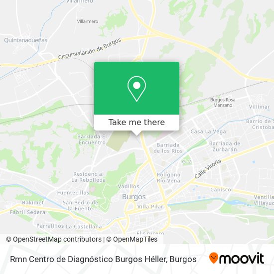 mapa Rmn Centro de Diagnóstico Burgos Héller