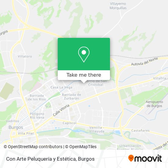 Con Arte Peluquería y Estética map