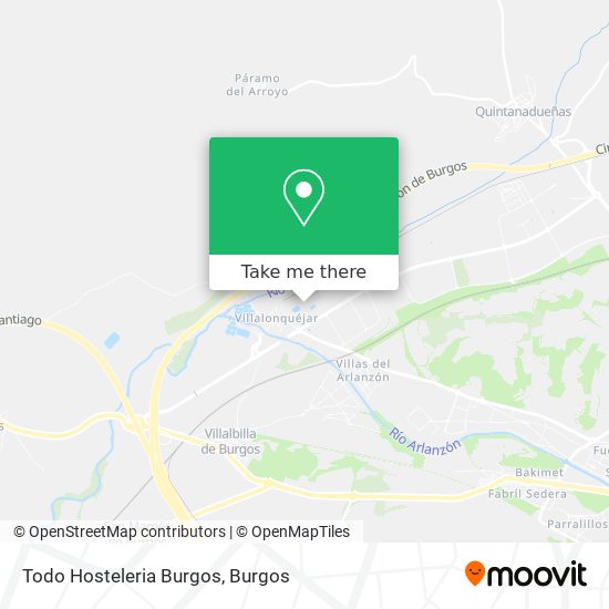 Todo Hosteleria Burgos map