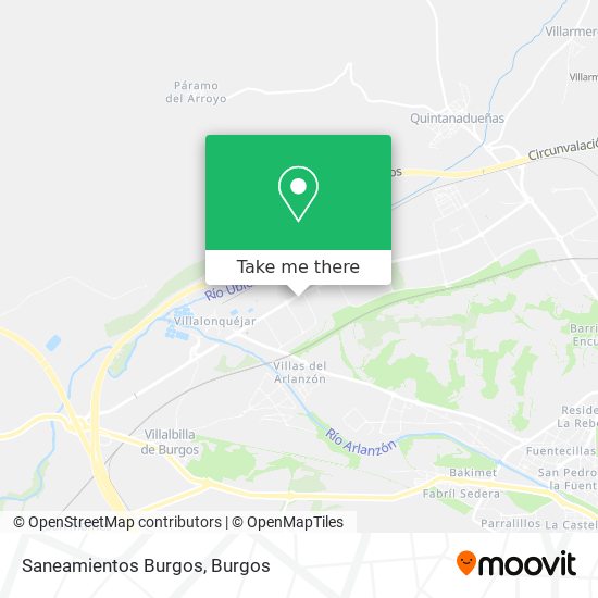 Saneamientos Burgos map