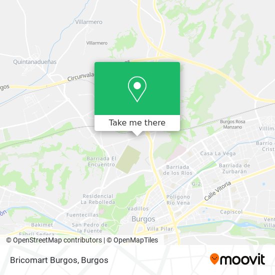 mapa Bricomart Burgos