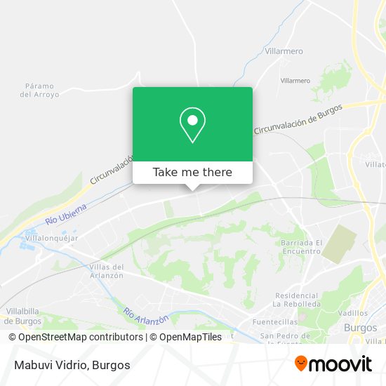 Mabuvi Vidrio map