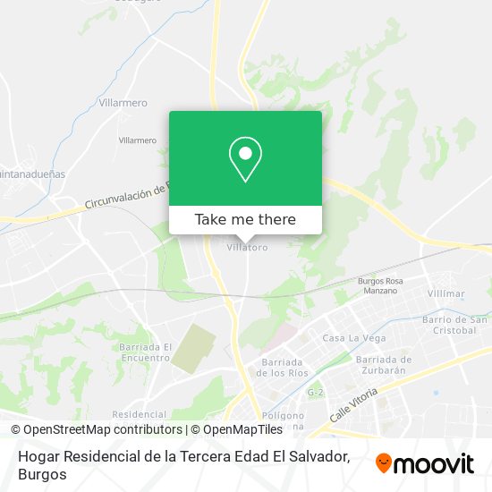 Hogar Residencial de la Tercera Edad El Salvador map