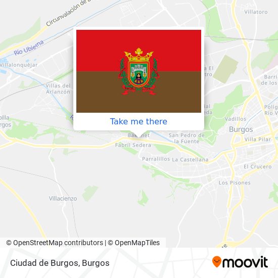 Ciudad de Burgos map