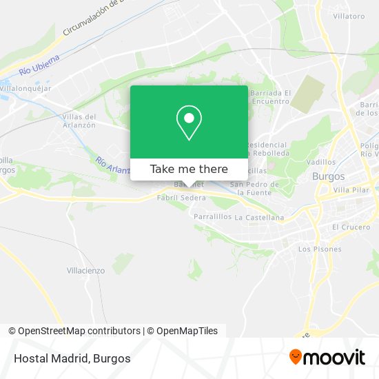 Hostal Madrid map
