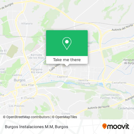 Burgos Instalaciones M.M map