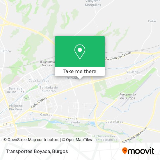 mapa Transportes Boyaca