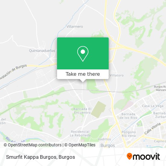Smurfit Kappa Burgos map