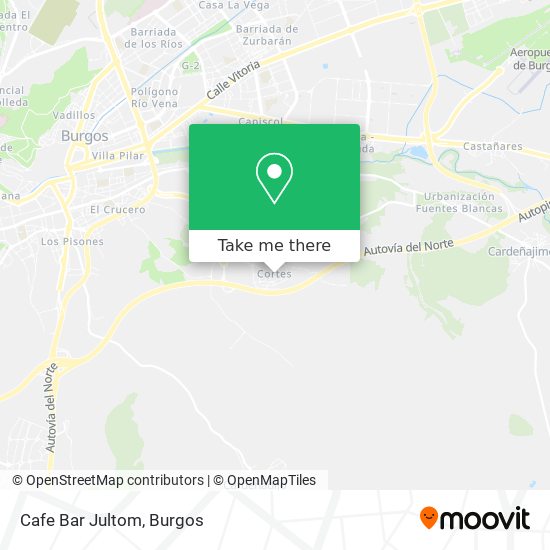 mapa Cafe Bar Jultom