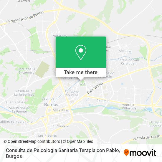 mapa Consulta de Psicologia Sanitaria Terapia con Pablo