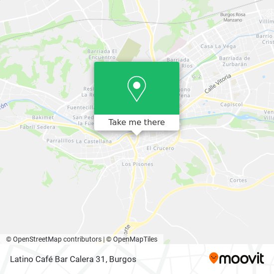 Latino Café Bar Calera 31 map