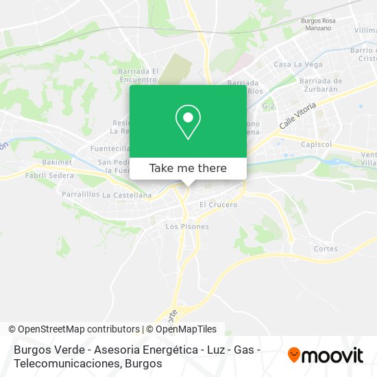 Burgos Verde - Asesoria Energética - Luz - Gas - Telecomunicaciones map