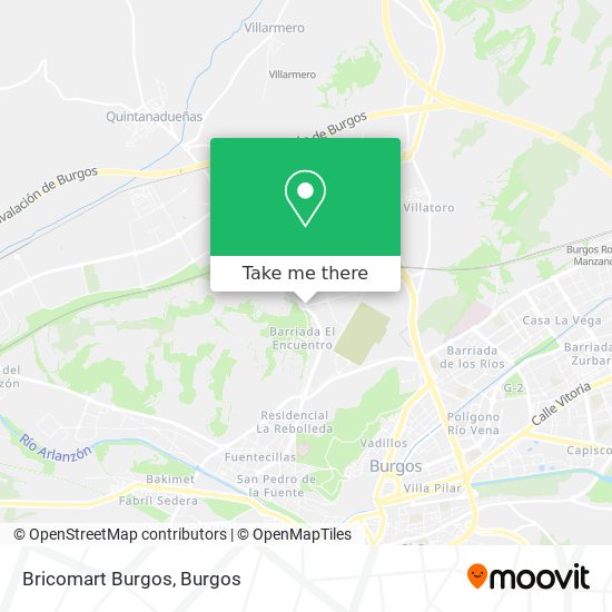 mapa Bricomart Burgos