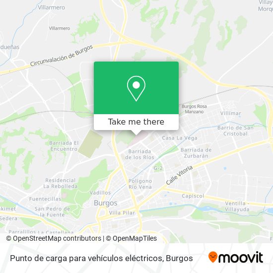 mapa Punto de carga para vehículos eléctricos