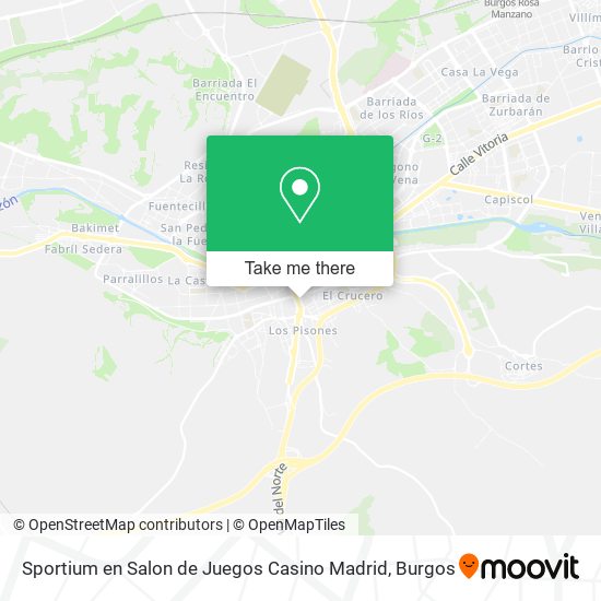Sportium en Salon de Juegos Casino Madrid map