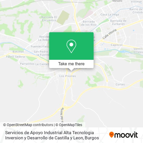 Servicios de Apoyo Industrial Alta Tecnologia Inversion y Desarrollo de Castilla y Leon map