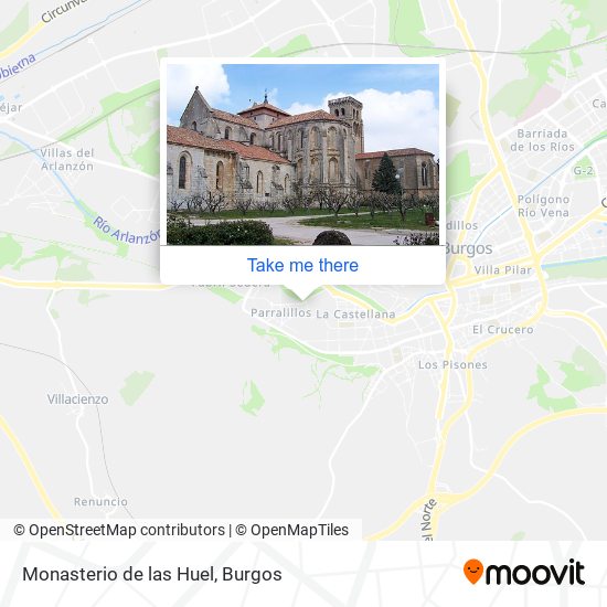 Monasterio de las Huel map