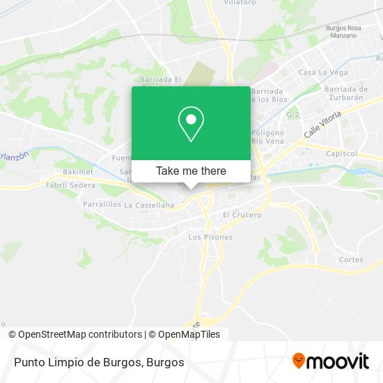 Punto Limpio de Burgos map