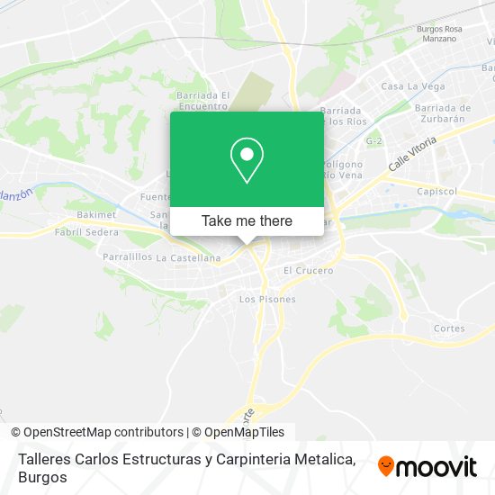 mapa Talleres Carlos Estructuras y Carpinteria Metalica