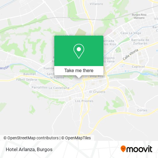Hotel Arlanza map