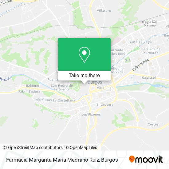 mapa Farmacia Margarita María Medrano Ruiz