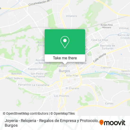 mapa Joyeria - Relojeria - Regalos de Empresa y Protocolo