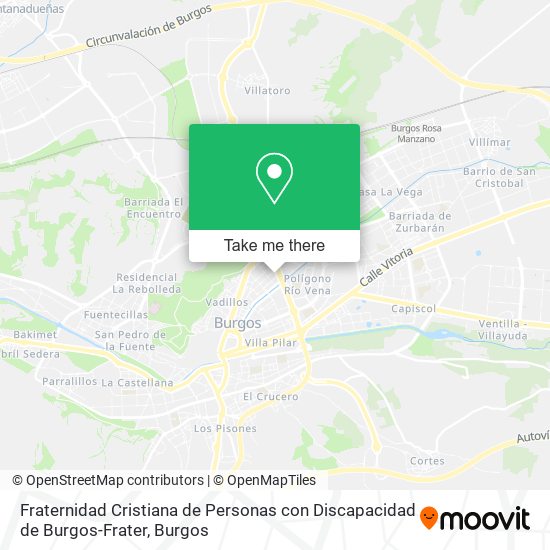 Fraternidad Cristiana de Personas con Discapacidad de Burgos-Frater map
