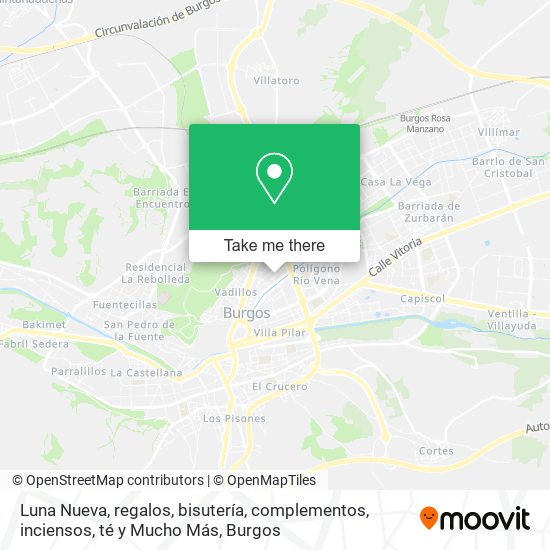 Luna Nueva, regalos, bisutería, complementos, inciensos, té y Mucho Más map