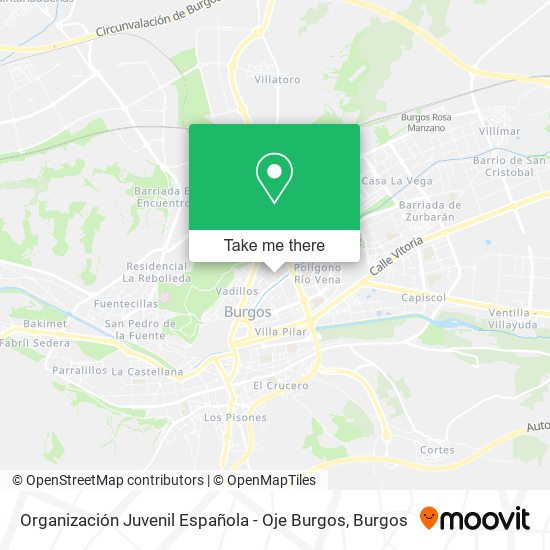 mapa Organización Juvenil Española - Oje Burgos