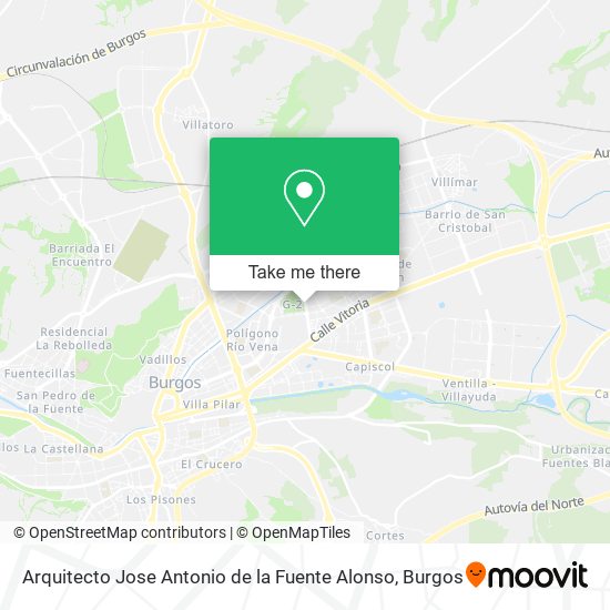 Arquitecto Jose Antonio de la Fuente Alonso map