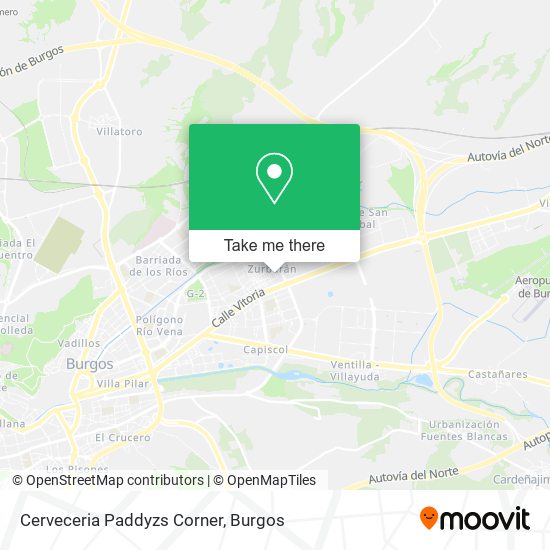 mapa Cerveceria Paddyzs Corner