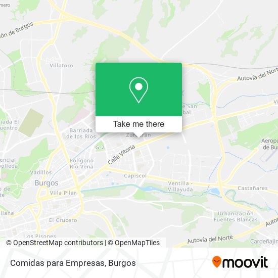 Comidas para Empresas map