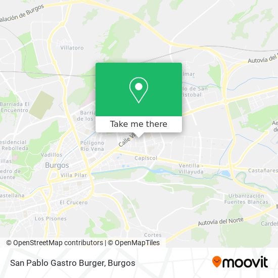 San Pablo Gastro Burger map