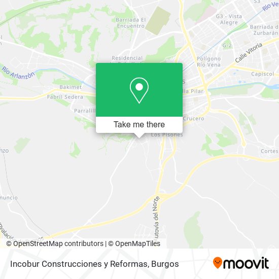 Incobur Construcciones y Reformas map