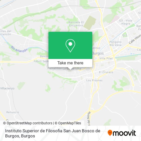 Instituto Superior de Filosofia San Juan Bosco de Burgos map