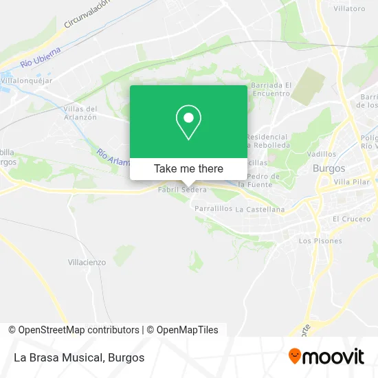 La Brasa Musical map