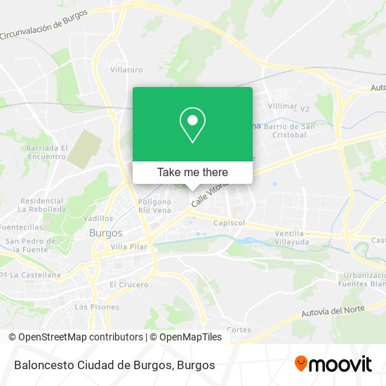 Baloncesto Ciudad de Burgos map