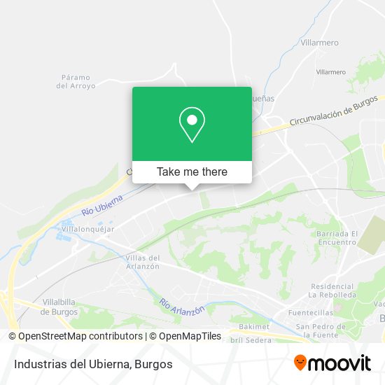 Industrias del Ubierna map